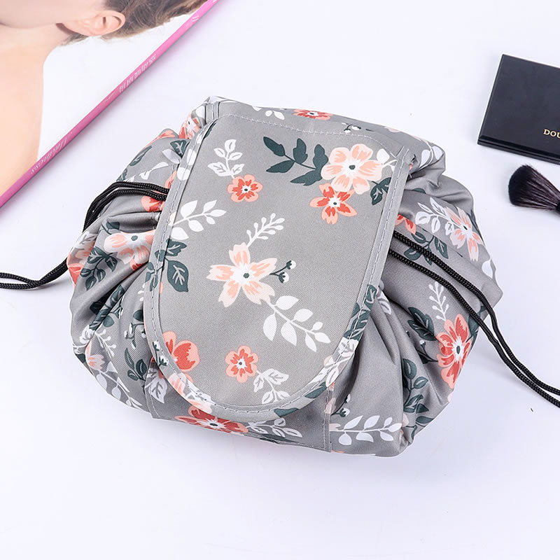 Women Drawstring Cosmetic Bag Travel Storage Makeup Bag Organizer Female Make Up Pouch Portable Waterproof Toiletry Beauty Case