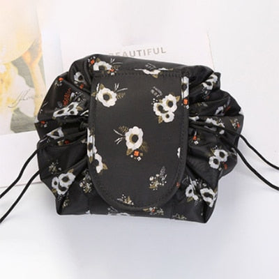 Women Drawstring Cosmetic Bag Travel Storage Makeup Bag Organizer Female Make Up Pouch Portable Waterproof Toiletry Beauty Case