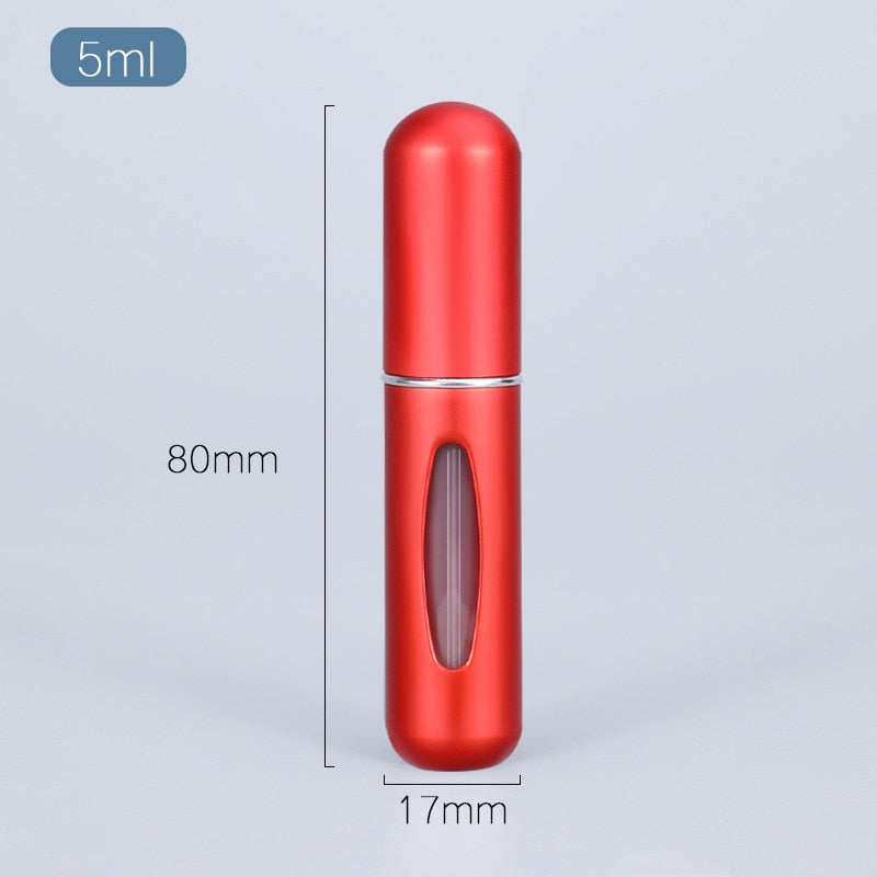 5ml Perfume Atomizer Portable Liquid Container For Cosmetics Traveling Mini  Aluminum Spray Alcochol Empty Refillable Bottle